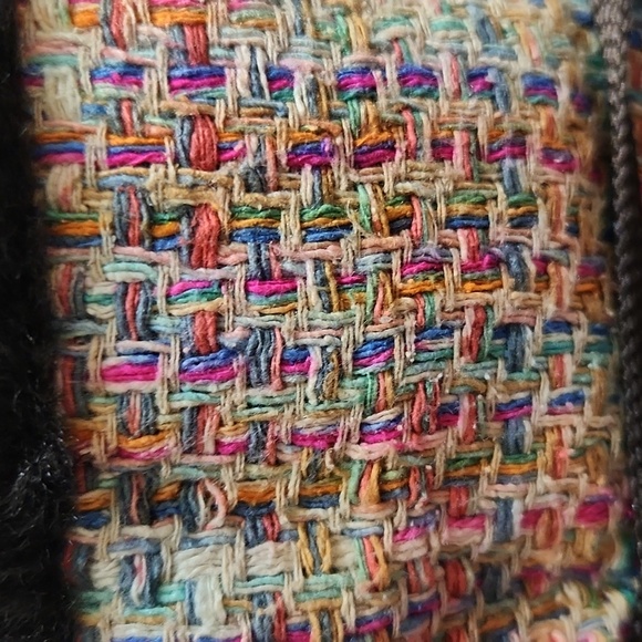 Timberland Multicolored Woven Knit Faux Fur Leather Tall boots (w size 8.5) - Picture 10 of 16